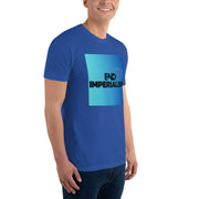 End Imperialism - Bold Blue Block Design    Mens Fitted Tee
