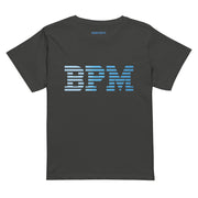 Women’s high-waisted t-shirt featuring BPM