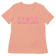 Balearic Beats (2023 Rework) Coral Design - Women’s relaxed tri-blend t-shirt
