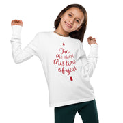 'I'm The Nicest This Time of Year' Ultra Soft, Long Sleeve Youth Holiday Tee