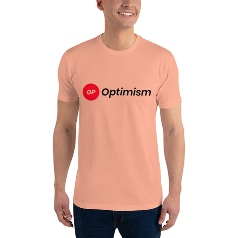 Optimism Foundation -  23Main Design  - Men's fitted tee
