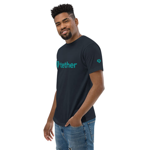 USDT - Tether  "the future of money"   -  Men's fitted tee