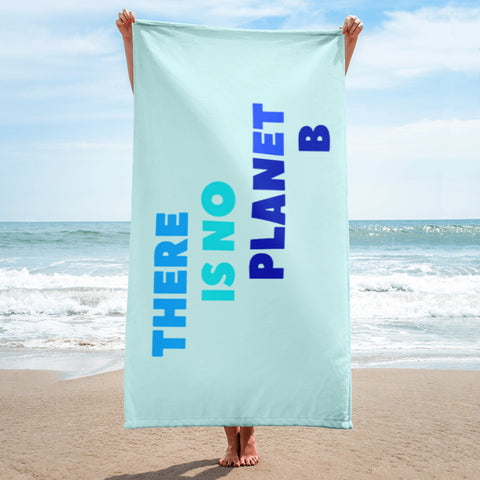 'No PLANet B' Ultra Soft Large Beach Towel